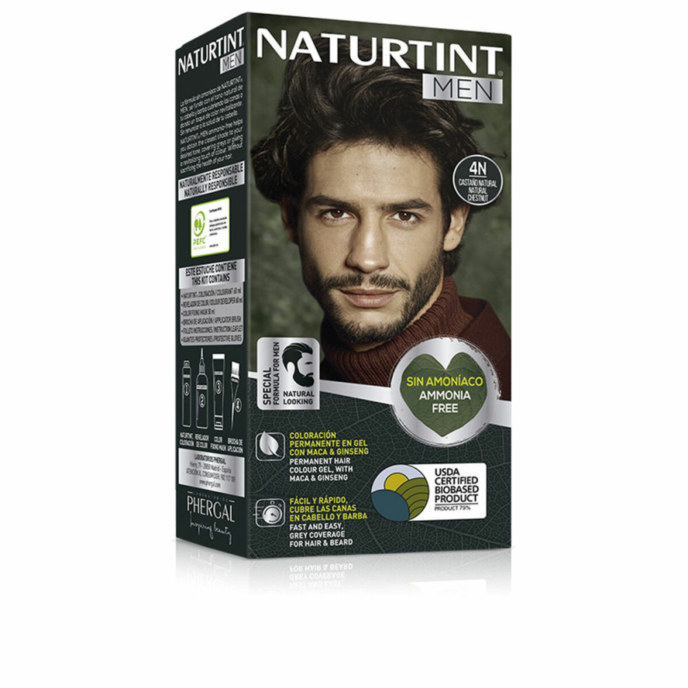 Permanent Dye Naturtint NATURTINT MEN Nº 4n-Castano Natural