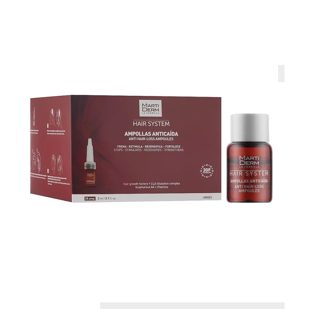 Anti-Hair Loss Ampoulles Martiderm HAIR SYSTEM 3 ml