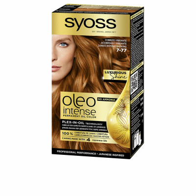 Permanent Dye Syoss Oleo Intense Nº 7-77 Burning Copper Nº 7-77-Cobrizo Vibrante