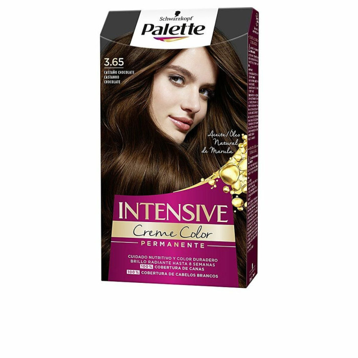 Permanent Dye Schwarzkopf Palette Intensive Nº 3.65-Castano Chocolate (1 Unit)
