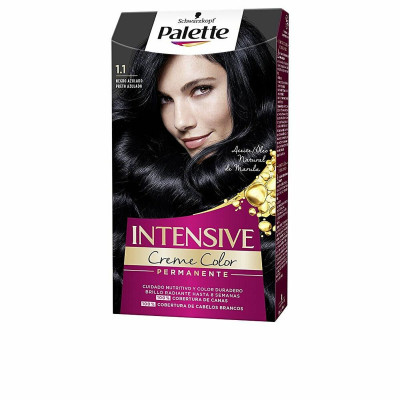 Permanent Dye Schwarzkopf PALETTE INTENSIVE Nº 1.1-Negro Azulado (1 Unit)