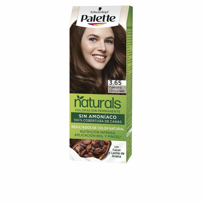 Permanent Dye Schwarzkopf Palette Natural Nº 3.65 Nº 3.65-Castano Chocolate (1 Unit)