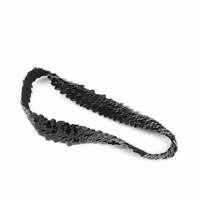 Elastic hairband Inca   Black Sequins