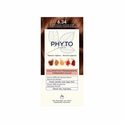 Permanent Colour Phyto Paris PHYTOCOLOR Nº6.34 Rubio Oscuro Cobrizo