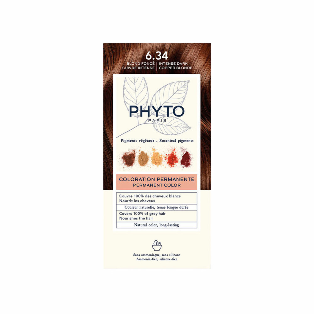 Permanent Colour Phyto Paris PHYTOCOLOR Nº6.34 Rubio Oscuro Cobrizo
