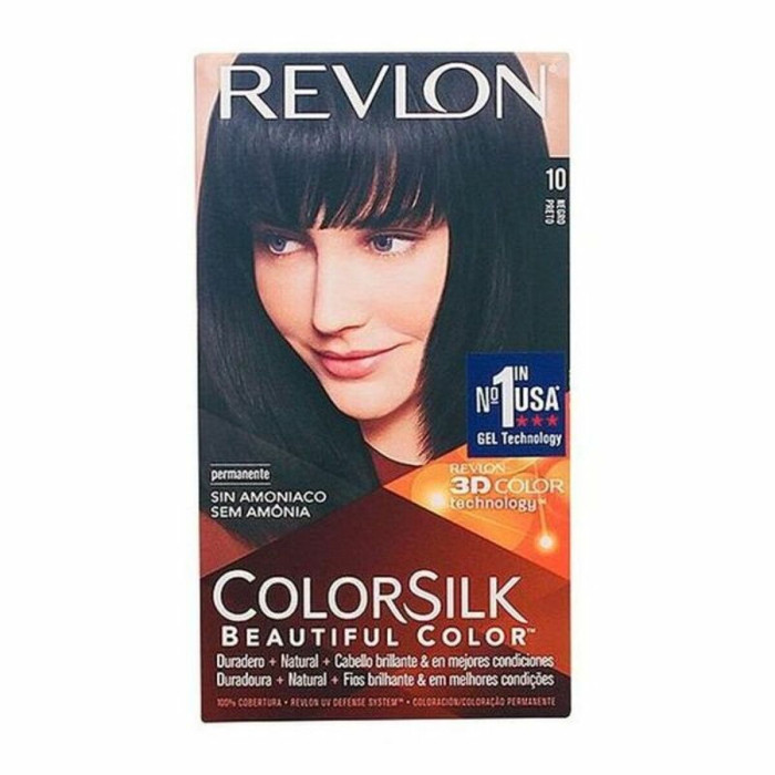 Dye No Ammonia Revlon Colorsilk Nº 10-Negro (1 Unit)