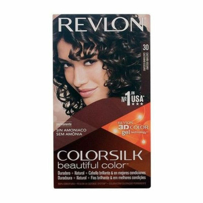 Dye No Ammonia Revlon Colorsilk Nº 30-Castano Oscuro (1 Unit)