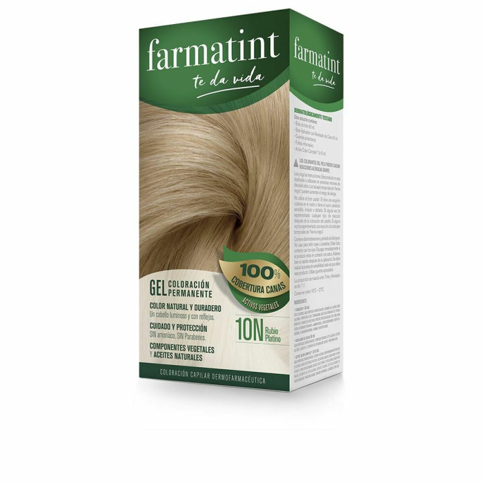 Permanent Dye Farmatint Farmatint Gel 10n-Rubio Platino Nº 10n-Rubio Platino Gel (5 Units)