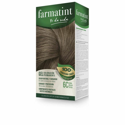 Permanent Dye Farmatint 380234 6c-Rubio Oscuro Ceniza Nº 6c-Rubio Oscuro Ceniza Gel (5 Units)