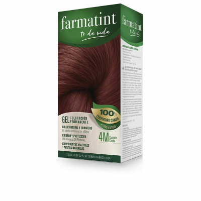 Permanent Dye Farmatint 380227 4m-Castaño Caoba Nº 4m-Castano Caoba Gel (5 Units)