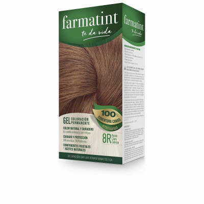 Permanent Dye Farmatint 380233 8r-Rubio Claro Cobrizo Nº 8r-Rubio Claro Cobrizo Gel (5 Units)