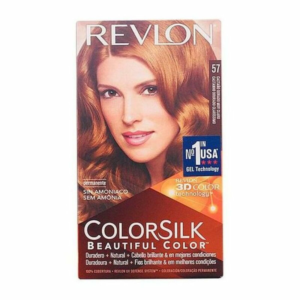 Dye No Ammonia Revlon I0021837 Very Light Golden Chestnut Nº 57-Castano Dorado Muy Claro (1 Unit)