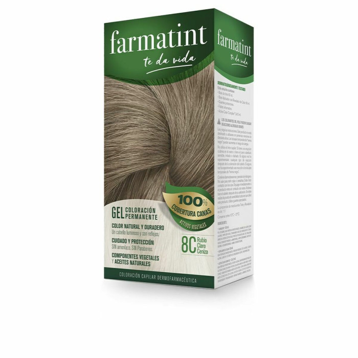 Permanent Dye Farmatint 380236 8c-Rubio Claro Ceniza Nº 8c-Rubio Claro Ceniza Gel (5 Units)