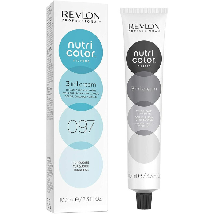 Cream Colourant Revlon Nutri Color Turquoise Nº 097 100 ml 3-in-1