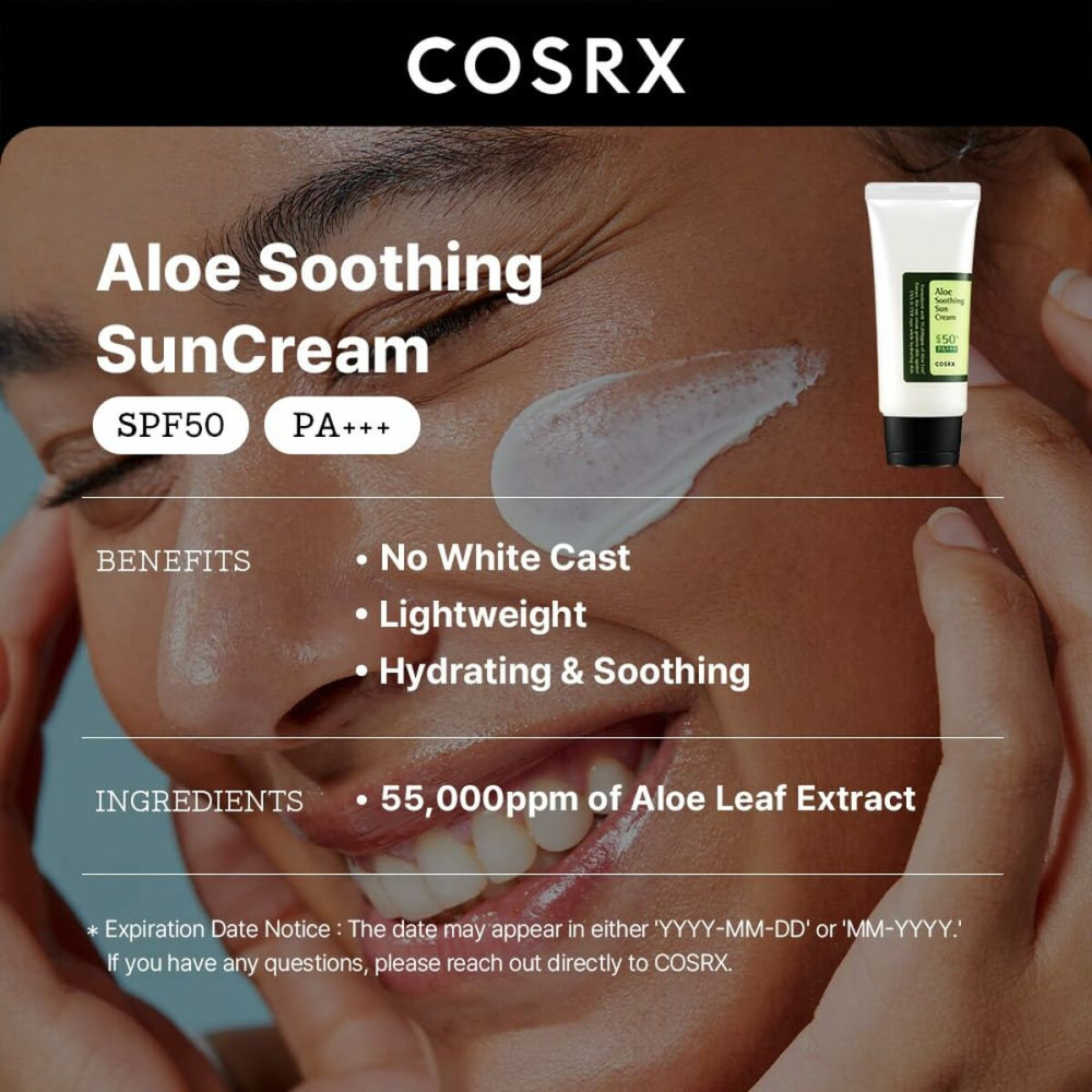 Facial Sun Cream Cosrx ALOE SOOTHING Spf 50+ 50 ml