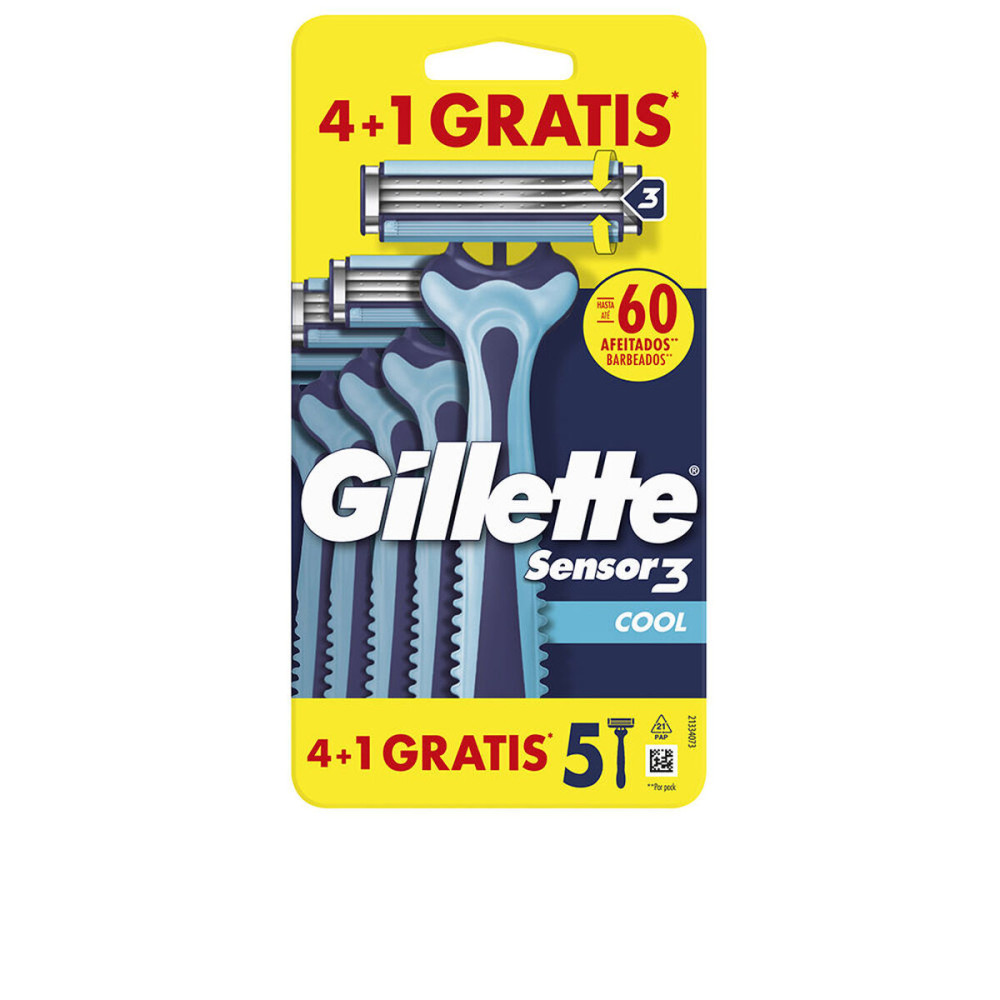 Shaving Razors Gillette SENSOR3 COOL (4 Units)
