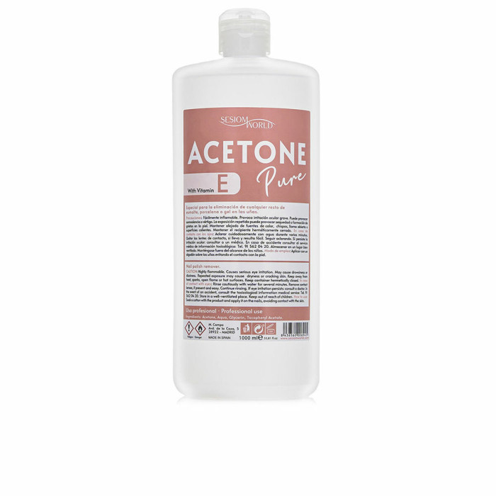 Nail polish remover SesioMWorld ACETONE PURE 1 L