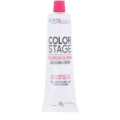 Cream Colourant SesioMWorld COLOR STAGE Nº 7.21-Rubio Irise Ceniza 100 ml