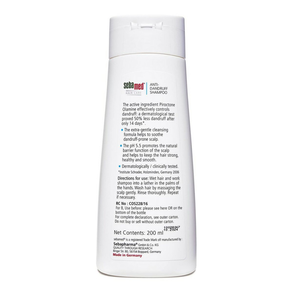 Anti-dandruff Shampoo Sebamed Cuidado Capilar 200 ml