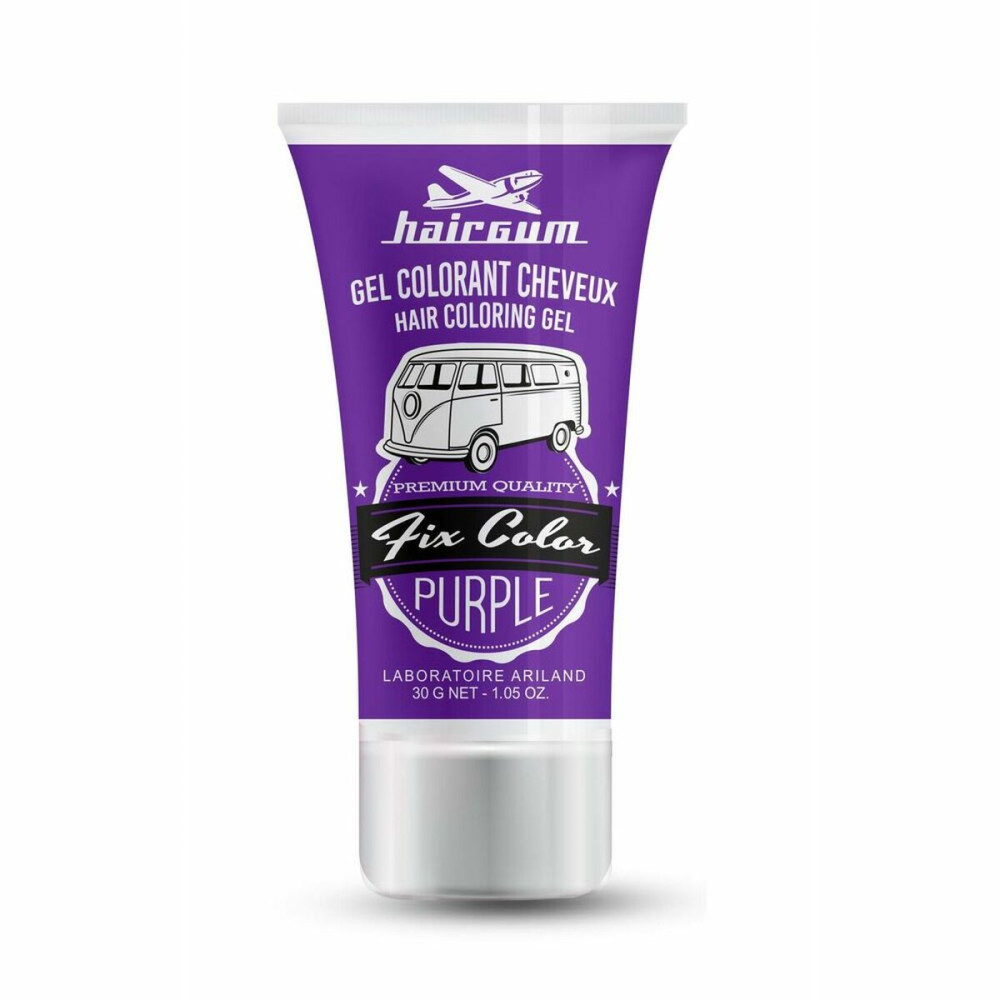 Non-permanent Colour Hairgum Fix Color Purple 30 ml Styling Gel
