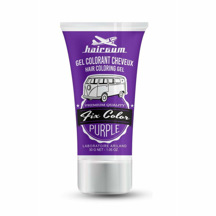 Non-permanent Colour Hairgum Fix Color Purple 30 ml Styling Gel