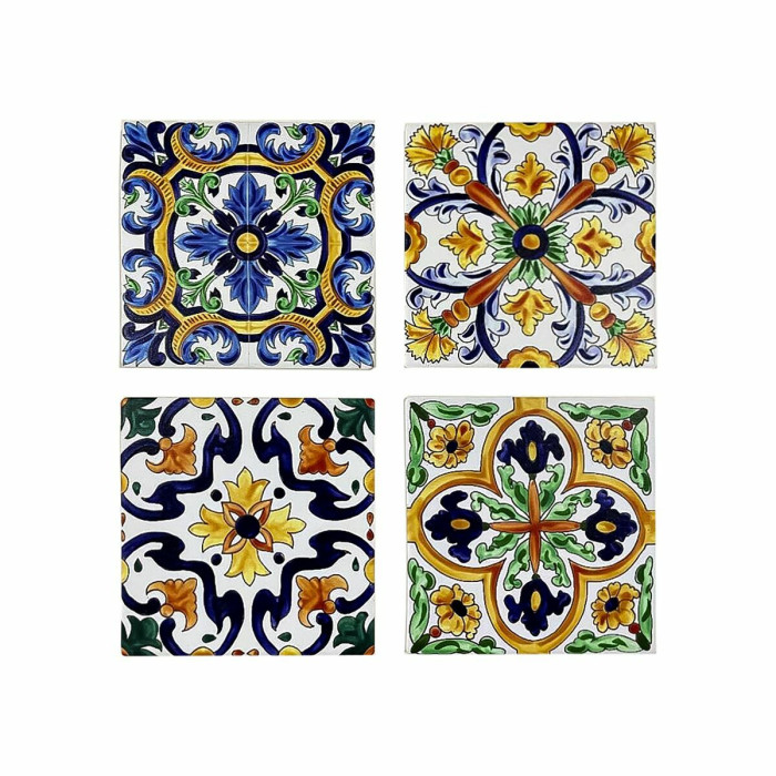 Coasters DKD Home Decor Tile 4 Units (10,8 x 10,8 x 0,7 cm)