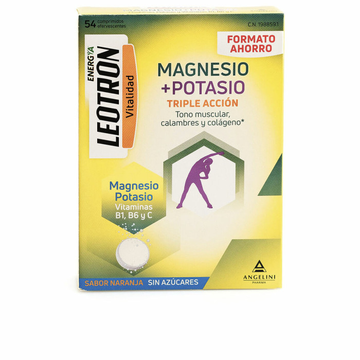 Food Supplement Leotron Energía Magnesio Potasio Magnesium Potassium 54 Units