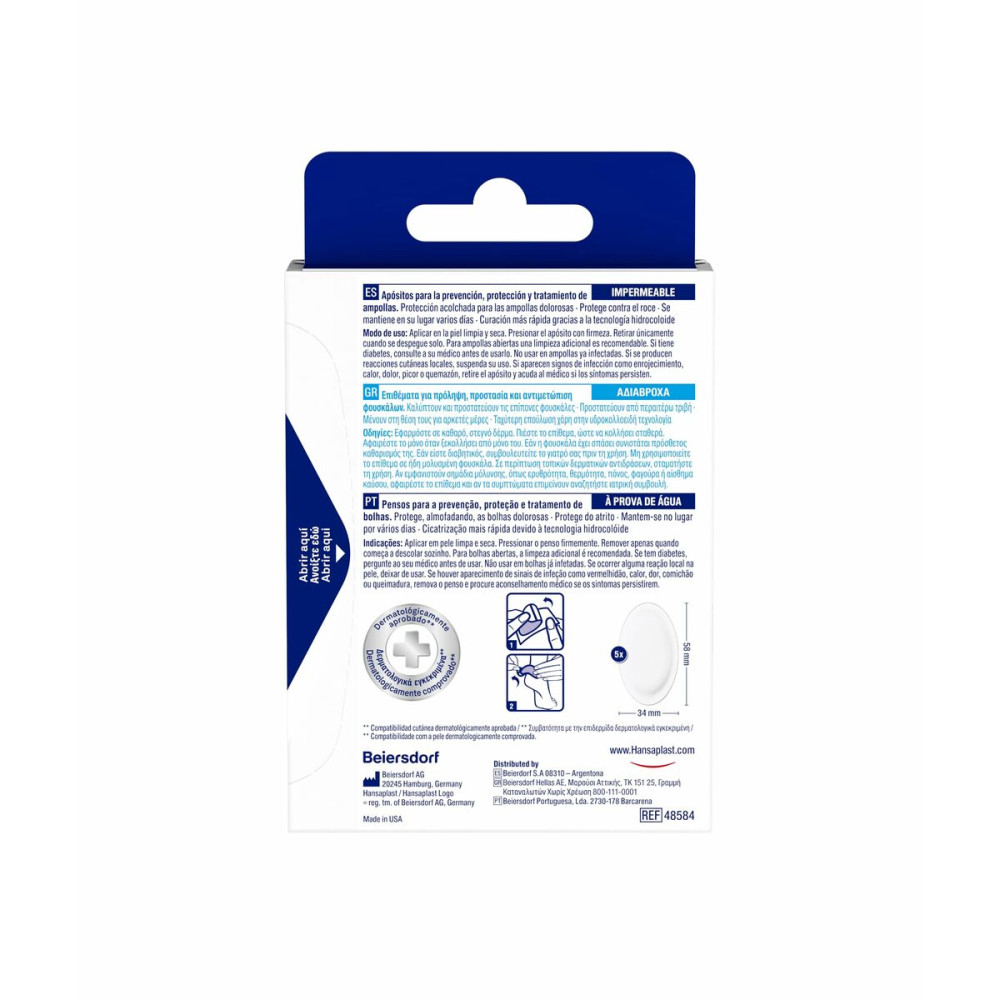 Sterilized Dressings Hansaplast HP FOOT EXPERT 6 Units