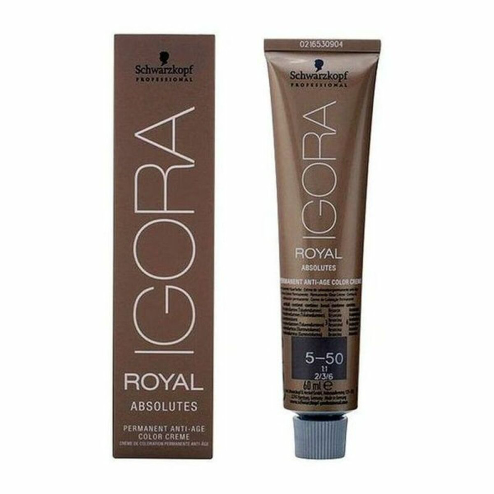Permanent Anti-Ageing Dye Schwarzkopf Igora Royal Absolutes Nº 5-50 60 ml