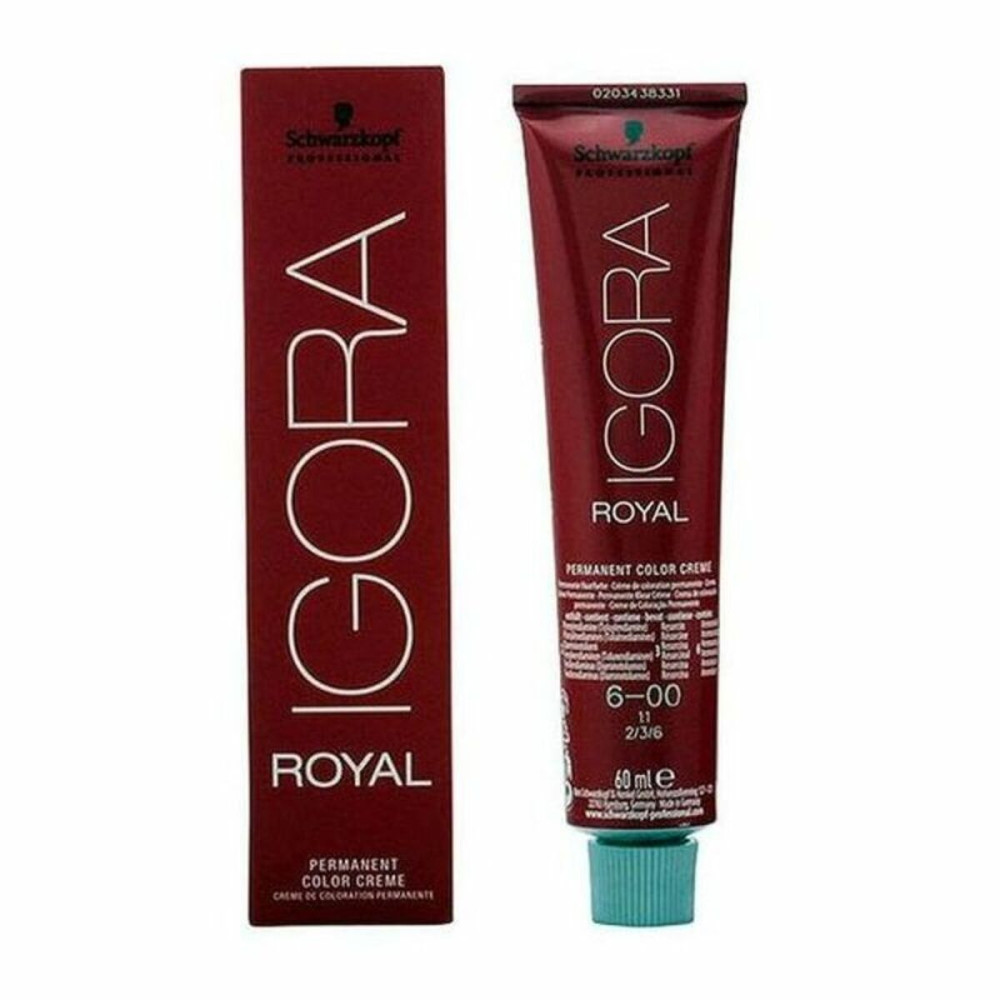 Permanent Dye Schwarzkopf Igora Royal Nº 6-00 60 ml