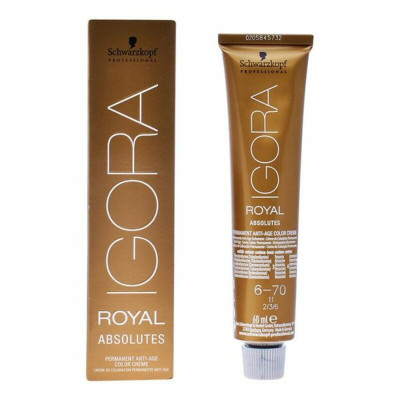 Anti-Ageing Colouring Gel Schwarzkopf Igora Royal Absolutes Nº 6-70 60 ml