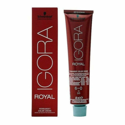 Permanent Dye Schwarzkopf Igora Royal Nº 6-0 60 ml