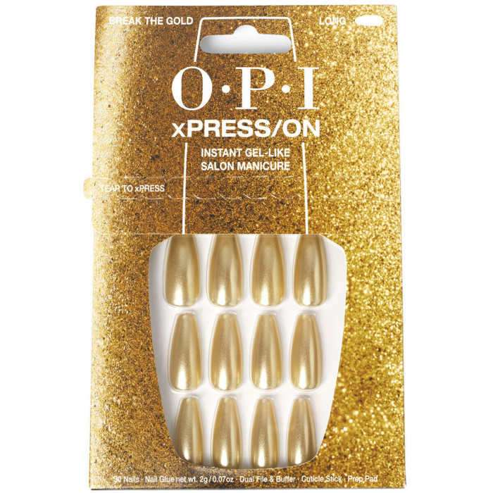 False nails Opi Break the Gold Break The Gold 30 Pieces