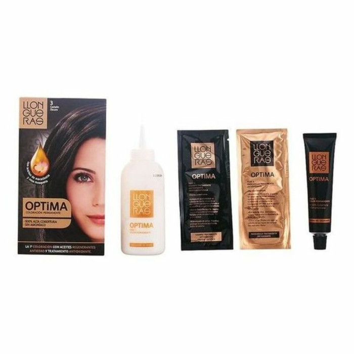 Dye No Ammonia Llongueras Optima Nº 3-Dark Brown (1 Unit)