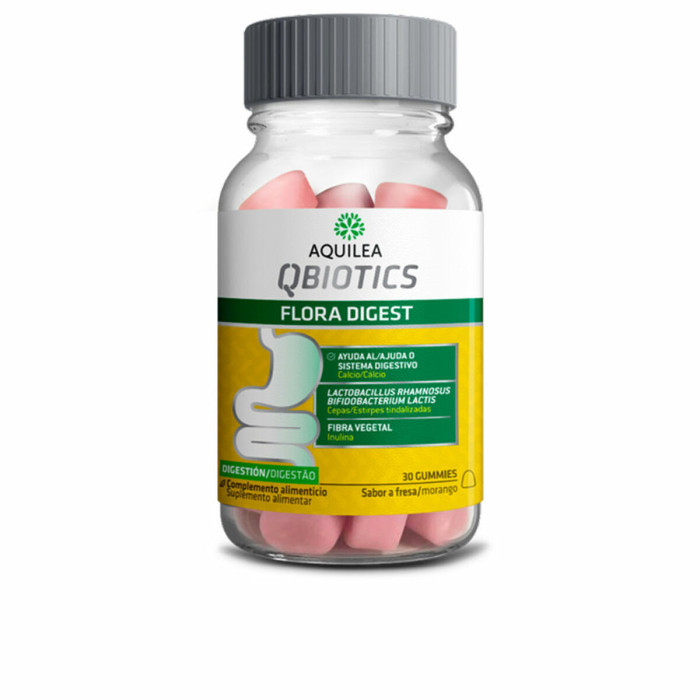 Digestive supplement Aquilea Qbiotics Strawberry Gums 30 Units