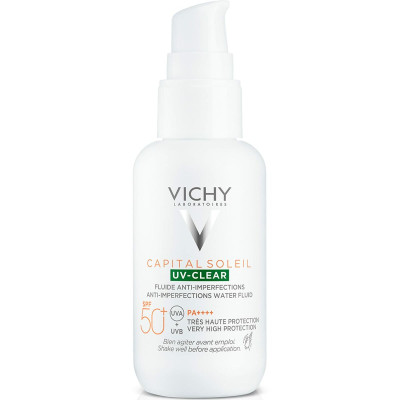 Sun Screen Lotion Vichy Capital Soleil Uv Clear Spf 50+ 40 ml Anti-imperfections
