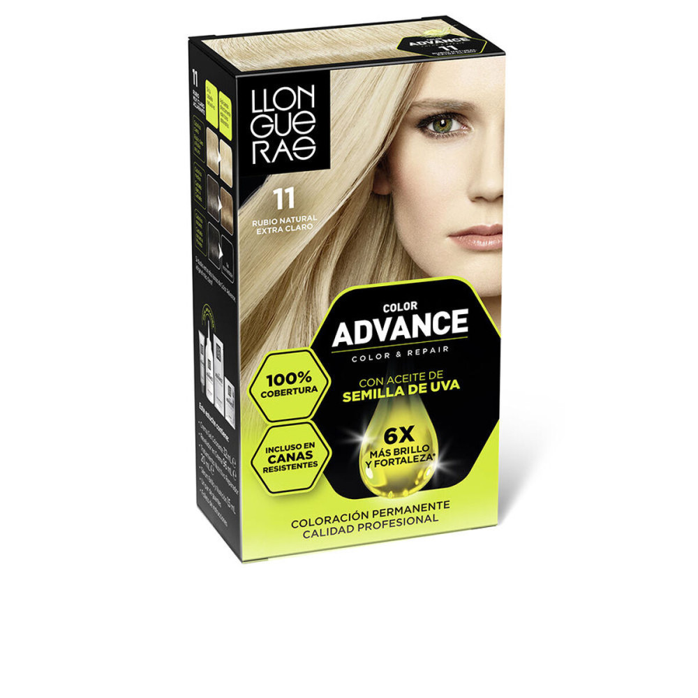 Permanent Colour Llongueras COLOR ADVANCE Nº 11-Rubio Natural Extra Claro