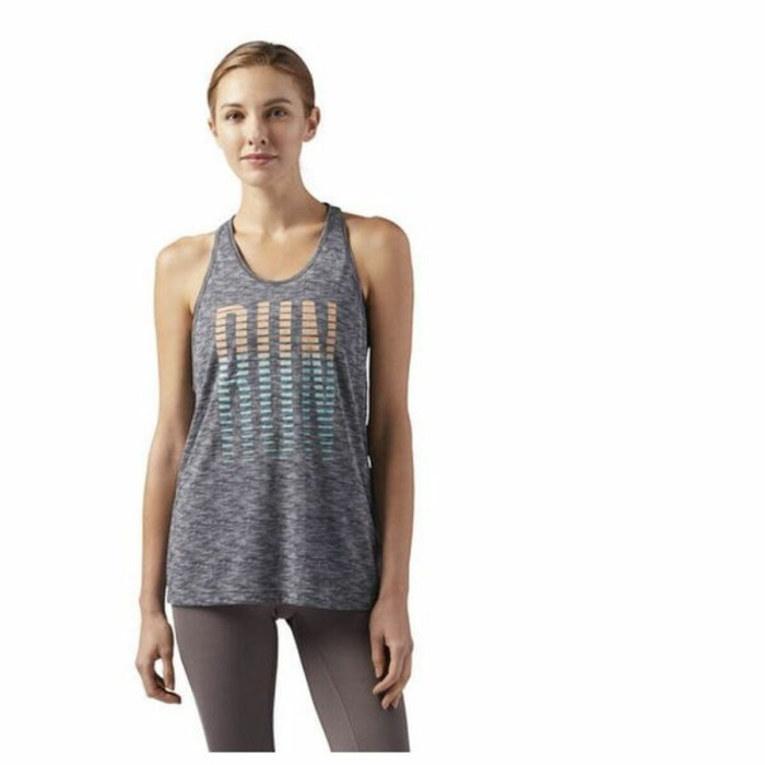 Tank Top Women Reebok RE TANK Grey