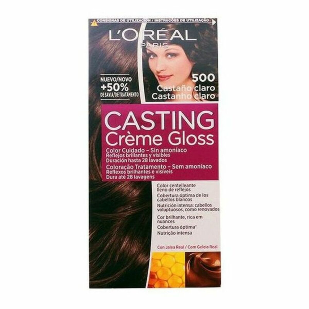 Dye No Ammonia L'Oreal Make Up Casting Creme Gloss Nº 500-Castano Claro 180 ml