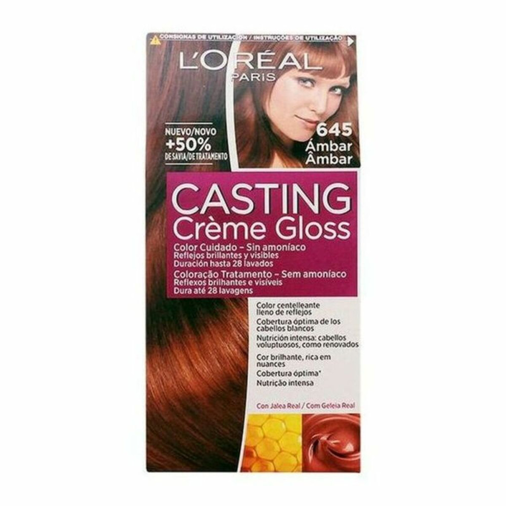 Dye No Ammonia L'Oreal Make Up Casting Creme Gloss Nº 645-Ambar 180 ml