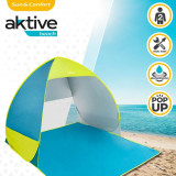 Beach Windscreen Aktive Blue Green Polyester 160 x 110 x 140 cm