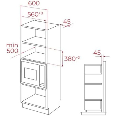 Microwave with Grill Teka MSEG825FI   25L 25 L