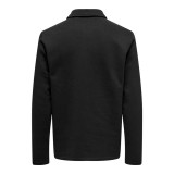 Men’s Sweatshirt without Hood Only & Sons Onsdawson Reg Halfzip Sweat Black