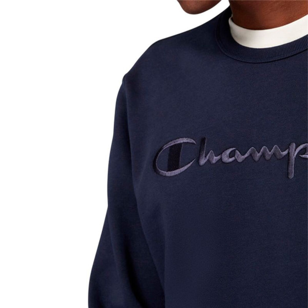 Men’s Sweatshirt without Hood Champion Icons Tonal Navy Blue