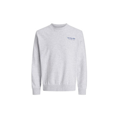 Men’s Sweatshirt without Hood Jack & Jones Jjninety Crew Neck White