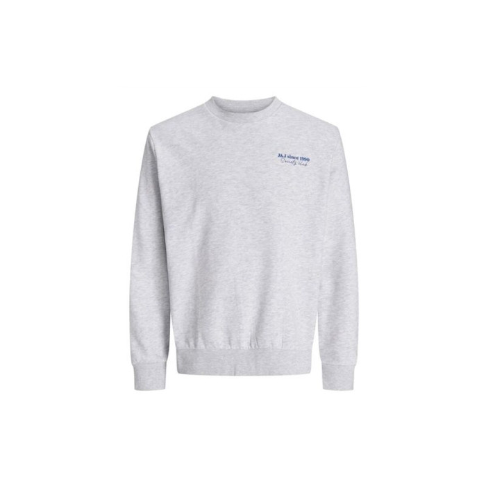 Men’s Sweatshirt without Hood Jack & Jones Jjninety Crew Neck White