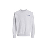 Men’s Sweatshirt without Hood Jack & Jones Jjninety Crew Neck White