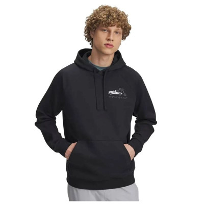 Men’s Hoodie Under Armour Rival Fleece Hbr Logo Hd Black