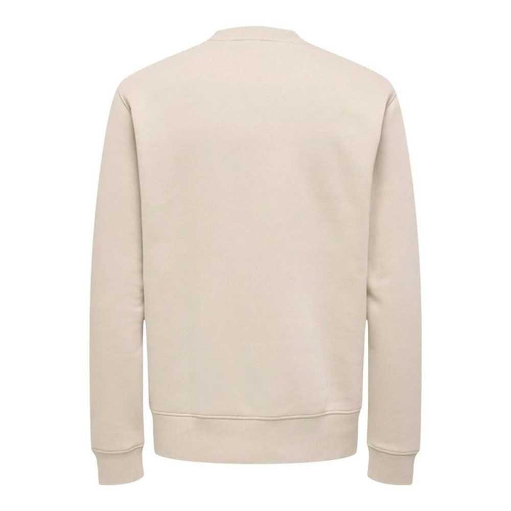 Men’s Sweatshirt without Hood Only & Sons Onsdawson Reg Crew Vd White