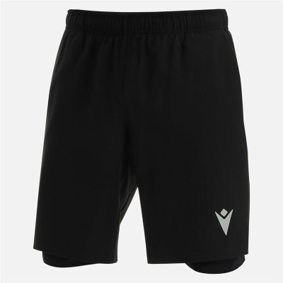 Men's Sports Shorts Macron Cb Matias Double Black